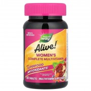 Alive!®, комплекс мультивітамінів для жінок, 50 таблеток